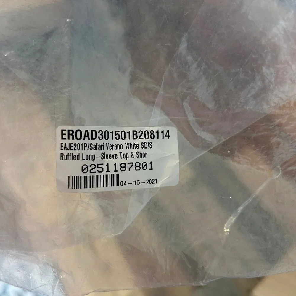 Emerson Road NYC Women's  Ruffle Pajama Set Safari Verano Size S NWT - Picture 6 of 7